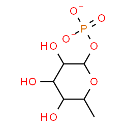 ChemSpider 2D Image | 6-Deoxy-1-O-phosphonatohexopyranose | C6H11O8P