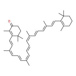 ChemSpider 2D Image | (9cis,13cis,13'cis)-beta,beta-Caroten-4-one | C40H54O