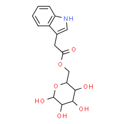 ChemSpider 2D Image | 6-O-(1H-Indol-3-ylacetyl)hexopyranose | C16H19NO7