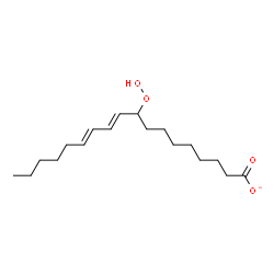 ChemSpider 2D Image | (10E,12E)-9-Hydroperoxy-10,12-octadecadienoate | C18H31O4