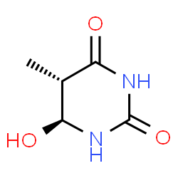 ChemSpider 2D Image | trans-6-hydroxy-5,6-dihydrothymine | C5H8N2O3
