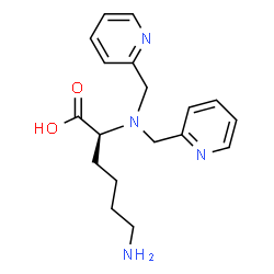 ChemSpider 2D Image | N~2~,N~2~-Bis(2-pyridinylmethyl)-L-lysine | C18H24N4O2