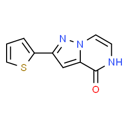 ChemSpider 2D Image | 2-(2-Thienyl)pyrazolo[1,5-a]pyrazin-4(5H)-one | C10H7N3OS