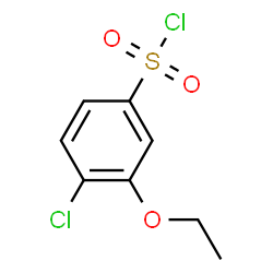 ChemSpider 2D Image | 4-Chloro-3-ethoxybenzenesulfonyl chloride | C8H8Cl2O3S