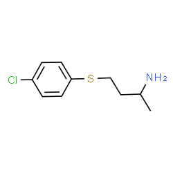 ChemSpider 2D Image | 4-[(4-Chlorophenyl)sulfanyl]-2-butanamine | C10H14ClNS
