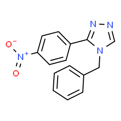 ChemSpider 2D Image | 4-Benzyl-3-(4-nitrophenyl)-4H-1,2,4-triazole | C15H12N4O2