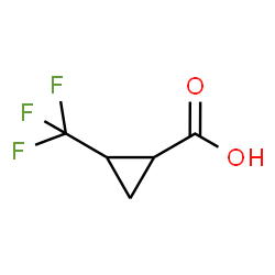 ChemSpider 2D Image | 2-(Trifluoromethyl)cyclopropanecarboxylic acid | C5H5F3O2