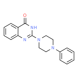 ChemSpider 2D Image | 2-(4-Phenyl-1-piperazinyl)-4(1H)-quinazolinone | C18H18N4O