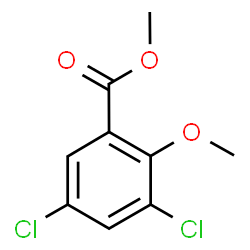 ChemSpider 2D Image | Methyl 3,5-dichloro-2-methoxybenzoate | C9H8Cl2O3