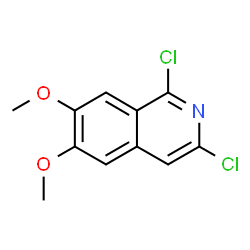 ChemSpider 2D Image | 1,3-Dichloro-6,7-dimethoxyisoquinoline | C11H9Cl2NO2