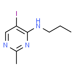 ChemSpider 2D Image | 5-iodo-2-methyl-N-propyl-pyrimidin-4-amine | C8H12IN3