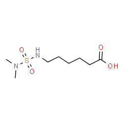 ChemSpider 2D Image | 6-[(Dimethylsulfamoyl)amino]hexanoic acid | C8H18N2O4S