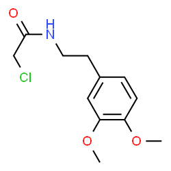 ChemSpider 2D Image | 2-Chloro-N-(3,4-dimethoxyphenethyl)acetamide | C12H16ClNO3