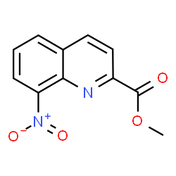 ChemSpider 2D Image | Methyl 8-nitro-2-quinolinecarboxylate | C11H8N2O4