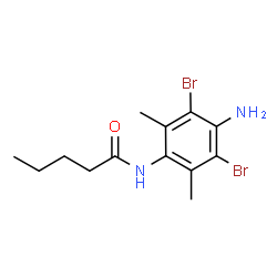 ChemSpider 2D Image | N-(4-Amino-3,5-dibromo-2,6-dimethylphenyl)pentanamide | C13H18Br2N2O