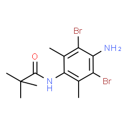 ChemSpider 2D Image | N-(4-Amino-3,5-dibromo-2,6-dimethylphenyl)-2,2-dimethylpropanamide | C13H18Br2N2O
