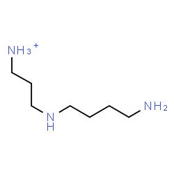 ChemSpider 2D Image | 3-[(4-Aminobutyl)amino]-1-propanaminium | C7H20N3