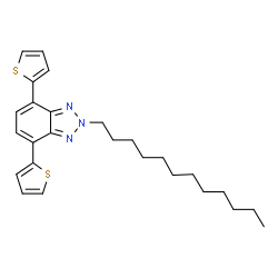 ChemSpider 2D Image | 2-Dodecyl-4,7-di(2-thienyl)-2H-benzotriazole | C26H33N3S2