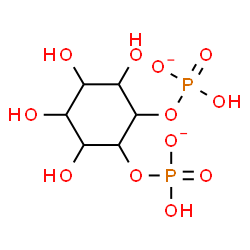 ChemSpider 2D Image | 3,4,5,6-Tetrahydroxy-1,2-cyclohexanediyl bis[hydrogen (phosphate)] | C6H12O12P2