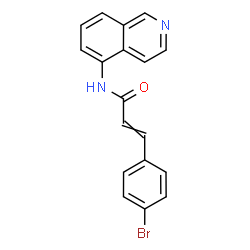 ChemSpider 2D Image | 3-(4-Bromophenyl)-N-(5-isoquinolinyl)acrylamide | C18H13BrN2O