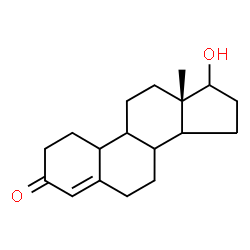 ChemSpider 2D Image | (8xi,9xi,10xi,14xi)-17-Hydroxyestr-4-en-3-one | C18H26O2
