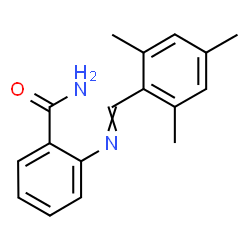 ChemSpider 2D Image | 2-[(Mesitylmethylene)amino]benzamide | C17H18N2O