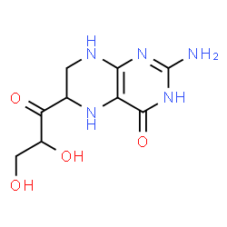 ChemSpider 2D Image | 2-Amino-6-glyceroyl-5,6,7,8-tetrahydro-4(1H)-pteridinone | C9H13N5O4