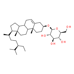 ChemSpider 2D Image | (3beta,8xi,9xi,14xi)-Stigmast-5-en-3-yl beta-L-glucopyranoside | C35H60O6