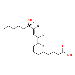 ChemSpider 2D Image | 13(S)-HODE-d4 | C18H28D4O3