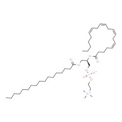 ChemSpider 2D Image | 1-heptadecanoyl-2-arachidonoyl-sn-glycero-3-phosphocholine | C45H82NO8P