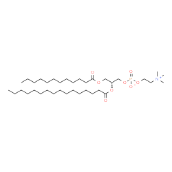 ChemSpider 2D Image | 1-lauroyl-2-palmitoyl-sn-glycero-3-phosphocholine | C36H72NO8P