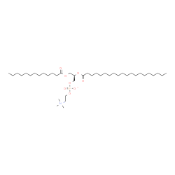 ChemSpider 2D Image | (2R)-2-(Icosanoyloxy)-3-(tridecanoyloxy)propyl 2-(trimethylammonio)ethyl phosphate | C41H82NO8P