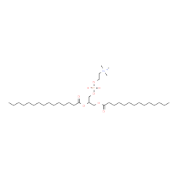 ChemSpider 2D Image | 2-(Pentadecanoyloxy)-3-(tetradecanoyloxy)propyl 2-(trimethylammonio)ethyl phosphate | C37H74NO8P