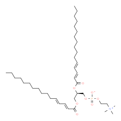 ChemSpider 2D Image | (2R)-2,3-Bis[(2E,4E)-2,4-hexadecadienoyloxy]propyl 2-(trimethylammonio)ethyl phosphate | C40H72NO8P