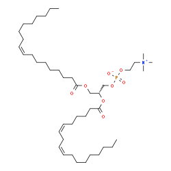 ChemSpider 2D Image | 1-[(9Z)-octadecenoyl]-2-[(6Z,9Z)-octadecadienoyl]-sn-glycero-3-phosphocholine | C44H82NO8P