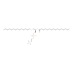 ChemSpider 2D Image | 1-tetradecyl-2-hexadecanoyl-sn-glycero-3-phosphocholine | C38H78NO7P