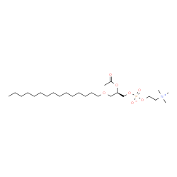 ChemSpider 2D Image | 1-pentadecyl-2-acetyl-sn-glycero-3-phosphocholine | C25H52NO7P