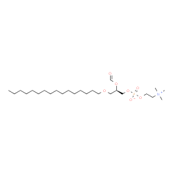 ChemSpider 2D Image | 1-hexadecyl-2-formyl-sn-glycero-3-phosphocholine | C25H52NO7P