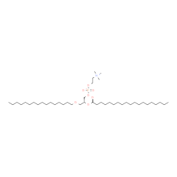 ChemSpider 2D Image | (2R)-3-(Hexadecyloxy)-2-(nonadecanoyloxy)propyl 2-(trimethylammonio)ethyl phosphate | C43H88NO7P