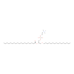ChemSpider 2D Image | 3-(Hexadecyloxy)-2-(nonadecanoyloxy)propyl 2-(trimethylammonio)ethyl phosphate | C43H88NO7P