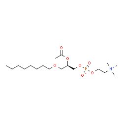 ChemSpider 2D Image | (2R)-2-Acetoxy-3-(octyloxy)propyl 2-(trimethylammonio)ethyl phosphate | C18H38NO7P