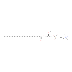 ChemSpider 2D Image | 2-Methoxy-3-(palmitoyloxy)propyl 2-(trimethylammonio)ethyl phosphate | C25H52NO7P