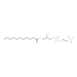 ChemSpider 2D Image | 2-Hydroxy-3-(undecanoyloxy)propyl 2-(trimethylammonio)ethyl phosphate | C19H40NO7P