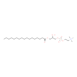 ChemSpider 2D Image | 3-(Heptadecanoyloxy)-2-hydroxypropyl 2-(trimethylammonio)ethyl phosphate | C25H52NO7P