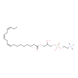 ChemSpider 2D Image | 2-Hydroxy-3-[(9Z,12Z,15Z)-9,12,15-octadecatrienoyloxy]propyl 2-(trimethylammonio)ethyl phosphate | C26H48NO7P