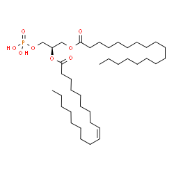 ChemSpider 2D Image | 1-stearoyl-2-oleoyl-sn-glycero-3-phosphate | C39H75O8P