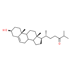 ChemSpider 2D Image | (3beta,8xi,9xi,14xi)-3-Hydroxycholest-5-en-24-one | C27H44O2