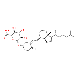 ChemSpider 2D Image | (3S,5Z,7E)-9,10-Secocholesta-5,7,10-trien-3-yl beta-D-glucopyranosiduronic acid | C33H52O7