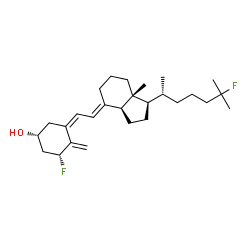 ChemSpider 2D Image | (1R,3R,5Z,7E)-1,25-Difluoro-9,10-secocholesta-5,7,10-trien-3-ol | C27H42F2O
