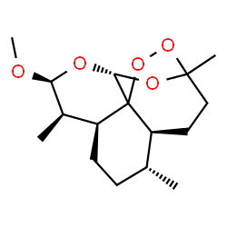 ChemSpider 2D Image | (4S,5R,8S,9R,10S,12R)-10-Methoxy-1,5,9-trimethyl-11,14,15,16-tetraoxatetracyclo[10.3.1.0~4,13~.0~8,13~]hexadecane | C16H26O5